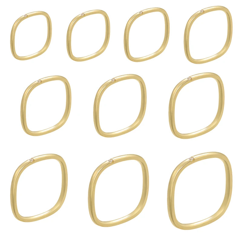 Anel Aura Minimal Open em Aço Inox 18K — Ajustável e Elegante