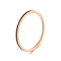 Anel Feminino Pequeno Mini 1mm Aço Inoxidável Cor Rosa Dourado