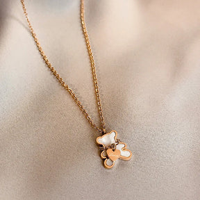 Colar de Urso Fofo em Aço Inoxidável – Charme Jovial e Estilo Delicado