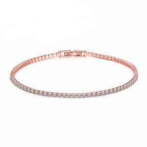 Pulseira Tennis Rosé Eternal com Zircônias