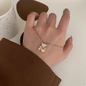 Colar de Urso Fofo em Aço Inoxidável – Charme Jovial e Estilo Delicado