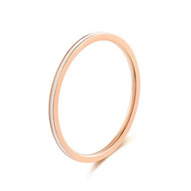 Anel Feminino Pequeno Mini 1mm Aço Inoxidável Cor Rosa Dourado
